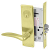 ML2068-DSN-606-LH Corbin Russwin ML2000 Series Mortise Privacy or Apartment Locksets with Drike Lever in Satin Brass