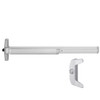 QEL33A-NL-RHR-US28-3 Von Duprin 33A Series with 386NL Night Latch Rim Panic Exit Device with Quiet Electric Latch in Anodized Aluminum