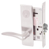 ML2048-DSM-629-LH Corbin Russwin ML2000 Series Mortise Entrance Locksets with Drike Lever and Deadbolt in Bright Stainless Steel
