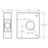 5-AB-CW Don Jo Classic Wrap Around Plate Dimensional View