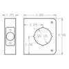 51-10B-CW Don Jo Classic Wrap Around Plate Dimensional View