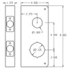 154-10B-CW Don Jo Classic Wrap Around Plate Dimensional View