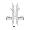 45HW7TWEU12S625RQE Best 40HW series Double Key Deadbolt Fail Secure Electromechanical Mortise Lever Lock with Solid Tube w/ No Return Style in Bright Chrome