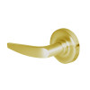 45HW7TWEU16R606 Best 40HW series Double Key Deadbolt Fail Secure Electromechanical Mortise Lever Lock with Curved w/ No Return Style in Satin Brass