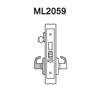 ML2059-DSA-625-LC-LH Corbin Russwin ML2000 Series Mortise Security Storeroom Locksets with Dirke Lever in Bright Chrome