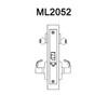 ML2052-DSA-618-CL6-LH Corbin Russwin ML2000 Series IC 6-Pin Less Core Mortise Classroom Intruder Locksets with Dirke Lever in Bright Nickel