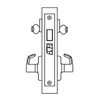 ML2062-DSA-618-CL6-LH Corbin Russwin ML2000 Series IC 6-Pin Less Core Mortise Intruder Locksets with Dirke Lever with Deadbolt in Bright Nickel