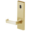 45HW7DEU15N606 Best 40HW series Single Key Latch Fail Secure Electromechanical Mortise Lever Lock with Contour w/ Angle Return Style in Satin Brass