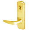 45HW7DEL16J605RQE Best 40HW series Single Key Latch Fail Safe Electromechanical Mortise Lever Lock with Curved w/ No Return Style in Bright Brass