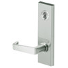 45HW7TDEL15M61912V Best 40HW series Single Key Deadbolt Fail Safe Electromechanical Mortise Lever Lock with Contour w/ Angle Return Style in Satin Nickel