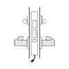 45HW7TWEU16N61912V Best 40HW series Double Key Deadbolt Fail Secure Electromechanical Mortise Lever Lock with Curved w/ No Return Style in Satin Nickel