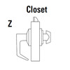 9K30Z15CSTK612LM Best 9K Series Closet Heavy Duty Cylindrical Lever Locks with Contour Angle with Return Lever Design in Satin Bronze