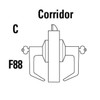 9K37C14CSTK606LM Best 9K Series Corridor Cylindrical Lever Locks with Curved with Return Lever Design Accept 7 Pin Best Core in Satin Brass
