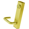 3080E-02-0-31-30 US3 Adams Rite Electrified Entry Trim with Round Lever in Bright Brass Finish