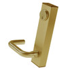 3080E-02-0-37-30 US4 Adams Rite Electrified Entry Trim with Round Lever in Satin Brass Finish