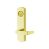 3080E-03-0-37-35 US3 Adams Rite Electrified Entry Trim with Square Lever in Bright Brass Finish