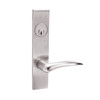 ML2067-DSR-629-LH Corbin Russwin ML2000 Series Mortise Apartment Locksets with Dirke Lever and Deadbolt in Bright Stainless Steel