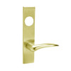 ML2054-DSR-605-CL7-LH Corbin Russwin ML2000 Series IC 7-Pin Less Core Mortise Entrance Locksets with Dirke Lever in Bright Brass
