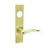 ML2029-DSR-605-LH-M31 Corbin Russwin ML2000 Series Mortise Hotel Trim Pack with Dirke Lever and Deadbolt in Bright Brass