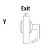 9K40Y14DSTK605LM Best 9K Series Exit Heavy Duty Cylindrical Lever Locks in Bright Brass