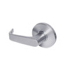9K40Y15DSTK626LM Best 9K Series Exit Heavy Duty Cylindrical Lever Locks with Contour Angle with Return Lever Design in Satin Chrome