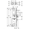 4300-2M-217-335 Adams Rite Electrified Deadlatch Dimensional View