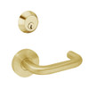 MSS-R-T-07-606-IC TownSteel Single Cylinder Storeroom / Closet Heavy Duty Sectional Mortise Lock with Tango Lever Prep for SFIC in Satin Brass