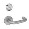 MSS-R-T-17-630-IC TownSteel Single Cylinder Deadlock Heavy Duty Sectional Mortise Lock with Tango Lever Prep for SFIC in Satin Stainless Steel