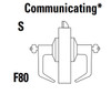 9K57S14DSTK619LM Best 9K Series Communicating Cylindrical Lever Locks with Curved with Return Lever Design Accept 7 Pin Best Core in Satin Nickel