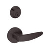 MSS-L-G-07-622-IC TownSteel Single Cylinder Storeroom / Closet Heavy Duty Low Sectional Mortise Lock with Gala Lever Prep for SFIC in Oil Rubbed Bronze