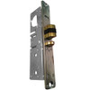 4511W-25-202-628 Adams Rite Standard Deadlatch with Radius Faceplate with weatherstrip in Clear Anodized Finish