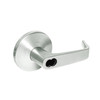 9K57A15LS3618 Best 9K Series Dormitory or Storeroom Cylindrical Lever Locks with Contour Angle with Return Lever Design Accept 7 Pin Best Core in Bright Nickel
