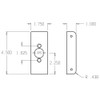 20-10B-FE Don Jo Wrap-Around Plate Dimensional View