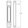 504-10B-FE Don Jo Wrap-Around Plate Dimensional View