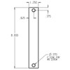 EF-86-CP Don Jo Filler Plate Dimensional View