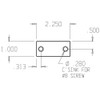 EF-160-CP Don Jo Filler Plate Dimensional View