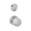 MSS-L-R-04-630 TownSteel Single Cylinder Entry/Office Heavy Duty Low Sectional Mortise Lock with Regal Knob in Satin Stainless Steel