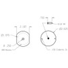 PDF-161-CP Don Jo Hole Filler Plate Dimensional View