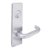 MSE-L-T-13-625 TownSteel Single Cylinder Dormitory / Exit Heavy Duty Low Escutcheon Mortise Lock with Tango Lever in Bright Chrome