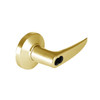 9K47H16CSTK605 Best 9K Series Hotel Cylindrical Lever Locks with Curved without Return Lever Design Accept 7 Pin Best Core in Bright Brass
