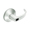 9K57H14LS3618 Best 9K Series Hotel Cylindrical Lever Locks with Curved with Return Lever Design Accept 7 Pin Best Core in Bright Nickel