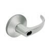 9K57H14LS3619 Best 9K Series Hotel Cylindrical Lever Locks with Curved with Return Lever Design Accept 7 Pin Best Core in Satin Nickel