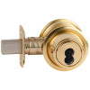 B562B-605 Schlage Grade 2 Double Cylinder Deadbolt with Less SFIC in Bright Brass