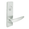 MSE-R-G-07-629 TownSteel Single Cylinder Storeroom / Closet Heavy Duty Low Escutcheon Mortise Lock with Gala Lever in Bright Stainless Steel