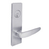 MSE-L-G-17-626-IC TownSteel Single Cylinder Deadlock Heavy Duty Low Escutcheon Mortise Lock with Gala Lever Prep for SFIC in Satin Chrome