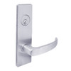 MSE-R-Q-82-605-IC TownSteel Double Cylinder Storeroom Heavy Duty Low Escutcheon Mortise Lock with Quest Lever Prep for SFIC in Bright Brass