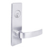 MSE-R-A-15-625 TownSteel Single Cylinder Hotel Heavy Duty Low Escutcheon Mortise Lock with Artistic Lever in Bright Chrome