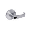 9K47H15DSTK626LM Best 9K Series Hotel Cylindrical Lever Locks with Contour Angle with Return Lever Design Accept 7 Pin Best Core in Satin Chrome