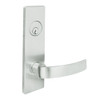 MSE-R-A-08-629-IC TownSteel Single Cylinder Front Door / Corridor Heavy Duty Low Escutcheon Mortise Lock with Artistic Lever Prep for SFIC in Bright Stainless Steel