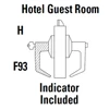 9K57H14KS3605LM Best 9K Series Hotel Cylindrical Lever Locks with Curved with Return Lever Design Accept 7 Pin Best Core in Bright Brass